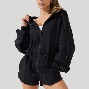 Pop flex cloud romper black